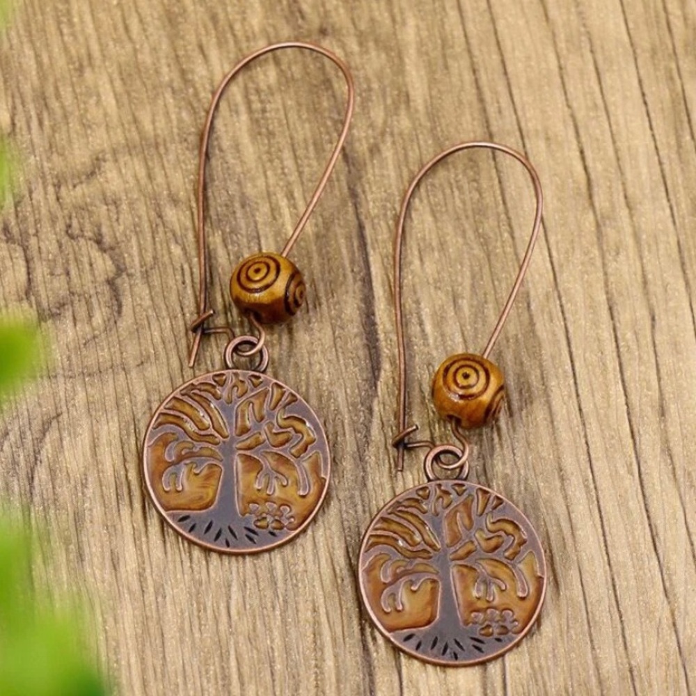 Symbolic Tree of Life Earrings.